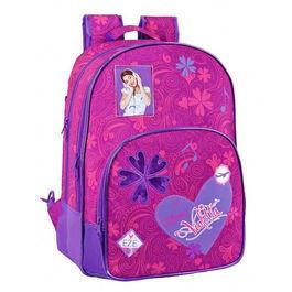 Foto Mochila Violetta Disney corazon grande 2 compartimentos