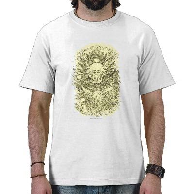 Foto Modelo 11 del dragón T-shirt
