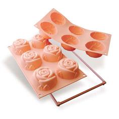 Foto MOLDE 6 CAVIDADES SILIKOMART SF077-ROSA