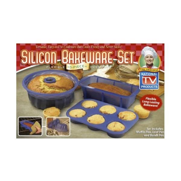 Foto Molde para pan y pasteles silicon bakeware set