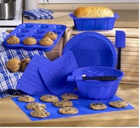 Foto Molde para Pan y Pasteles Silicon Bakeware Set