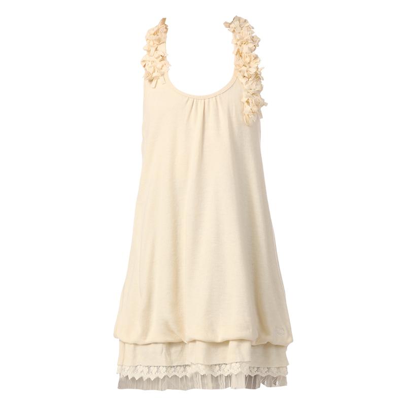 Foto Molly Bracken vestido ajustado - v032ah13 - Blanco / Crudo