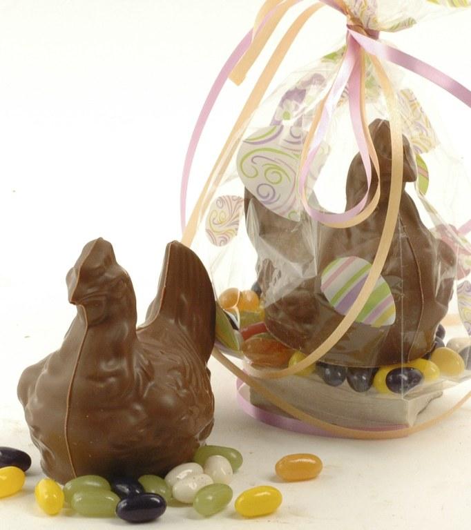 Foto Mona de chocolate-gallina de chocolate.