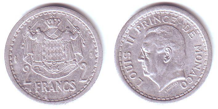 Foto Monaco 2 Francs 1943