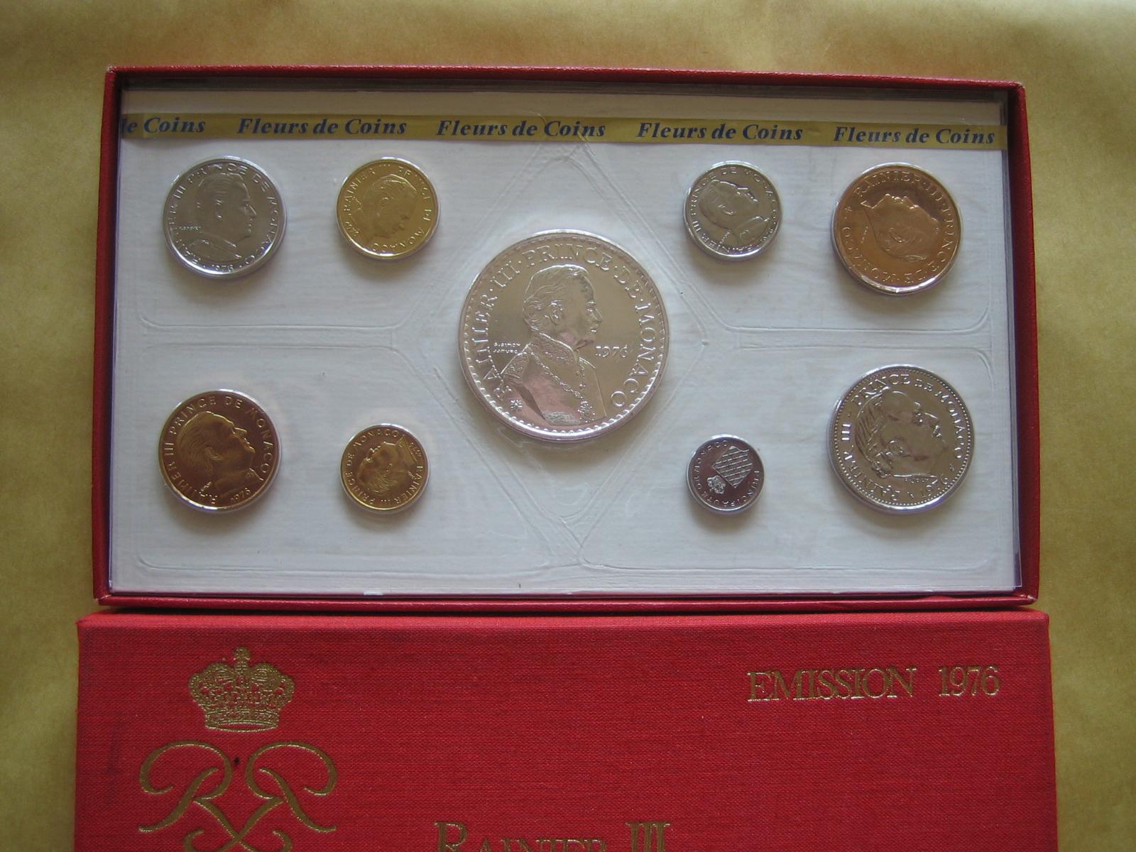 Foto Monaco Kms 1Centime bis 50 Francs 1921
