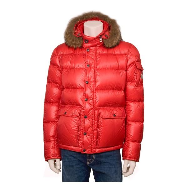 Foto Moncler Hubert Quilted Down Hombres Abrigo Red