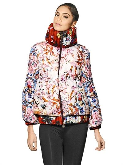 Foto moncler m chaqueta fiest blossom de plumas nylon tafetán