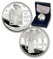 Foto Moneda 2007 Cantar Mio Cid. 10 euros. Plata.