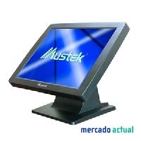 Foto monitor tactil tft 15 mustek negro