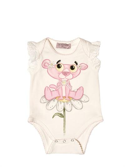 Foto monnalisa mameluco de jersey de pantera rosa