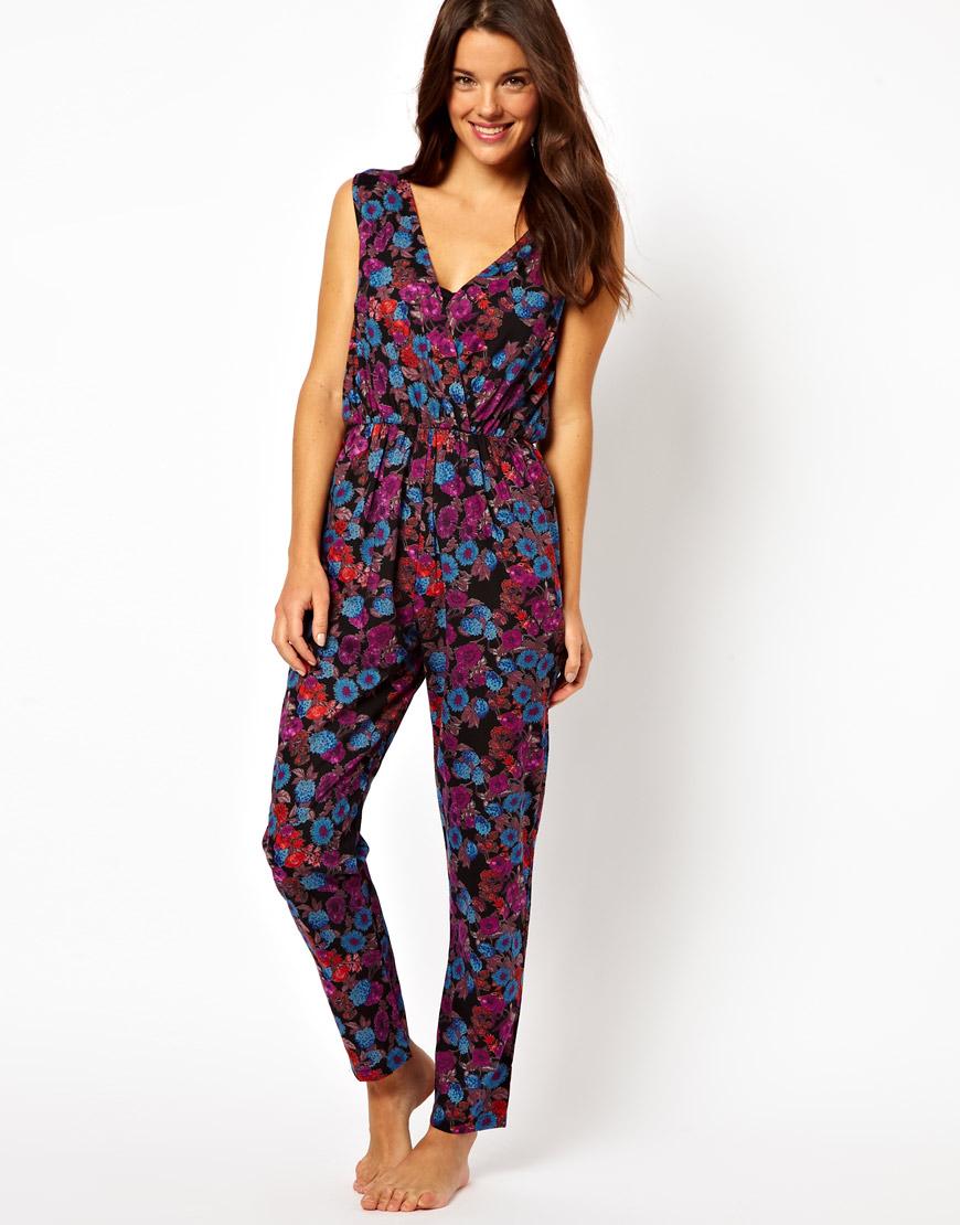 Foto Mono largo playero con escote y estampado floral de ASOS Imprimir