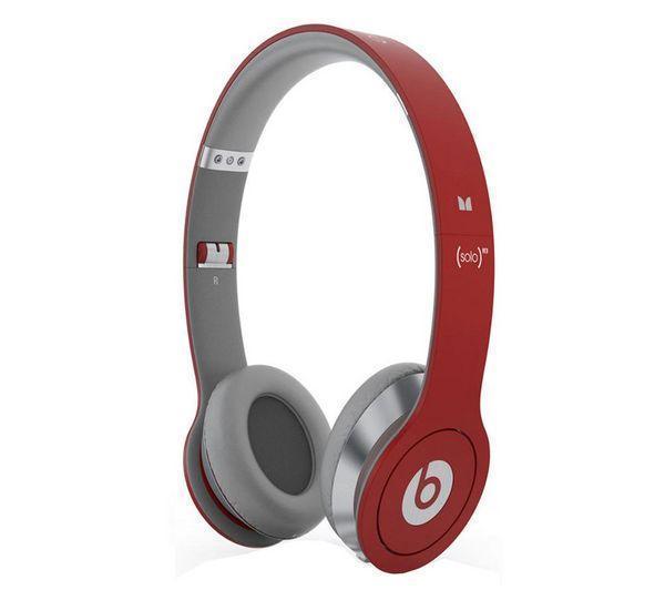 Foto Monster Beats Auriculares Monster Beats by Dr. Dre Solo HD con ControlTalk rojos para iPhone, iPod