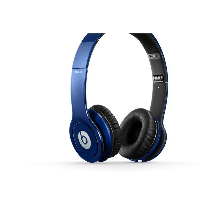 Foto Monster Beats by Dr. Dre SOLO HD auriculares iPhone, iPad y iPod azul oscuro