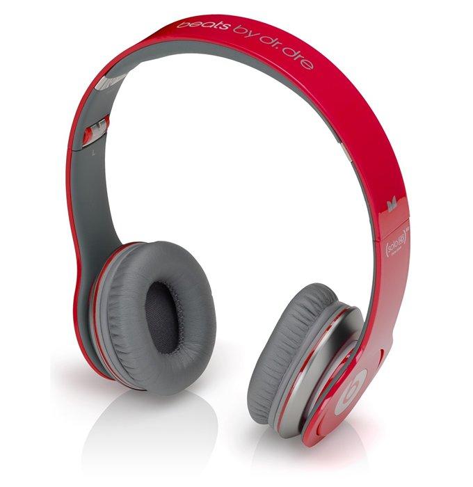 Foto Monster Beats by Dr. Dre SOLO HD auriculares iPhone, iPad y iPod rojo