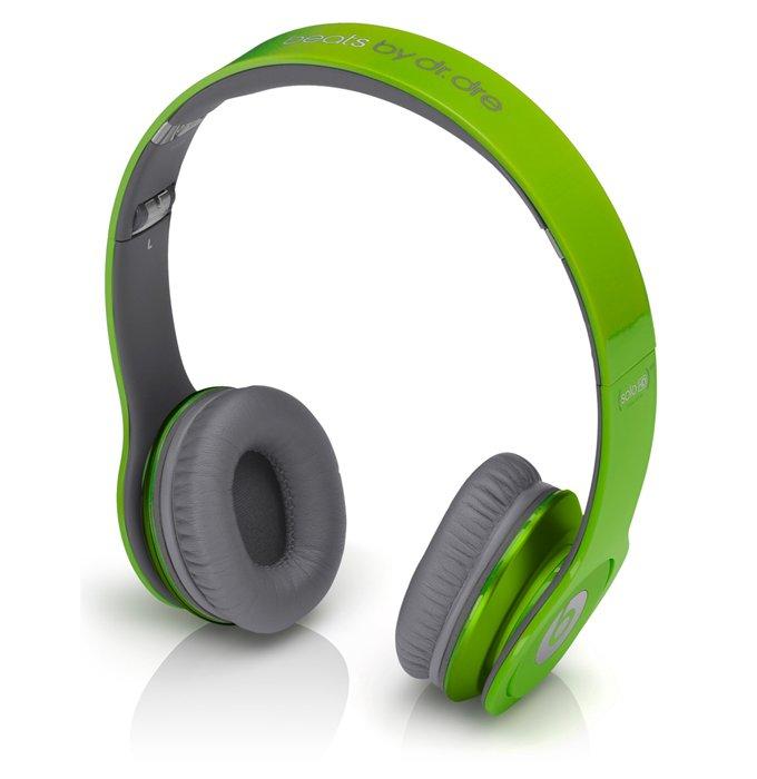 Foto Monster Beats by Dr. Dre SOLO HD auriculares iPhone, iPad y iPod verde