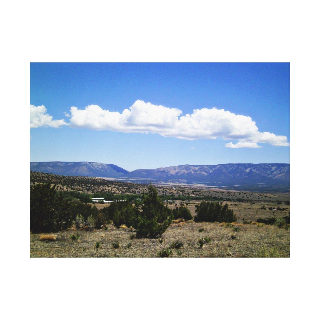 Foto Montañas New México de Capitan Gap Impresión En Lona Estirada