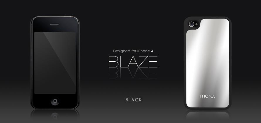 Foto More Thing Blaze Collection Black iPhone 4 Case