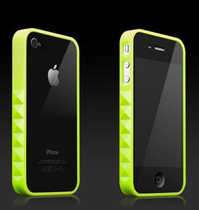Foto More Thing Neon Green Slade Glam Rocka Jelly Ring iPhone 4 Bumper Case