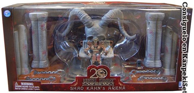 Foto Mortal kombat set figuras shao kahn throne y arena 20th anniversary l