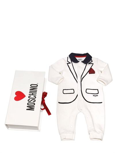 Foto moschino baby mameluco de algodón jersey