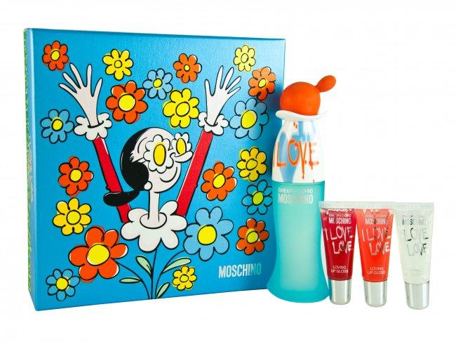 Foto Moschino I Love Love Set de Regalo 50ml EDT + 3 X 10ml Lip Balm