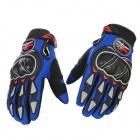 Foto MOTORISTA DE PRO-MCS-03 Motociclismo completo dedo guantes calientes - Azul + Negro + Gris (Talla L / Par)