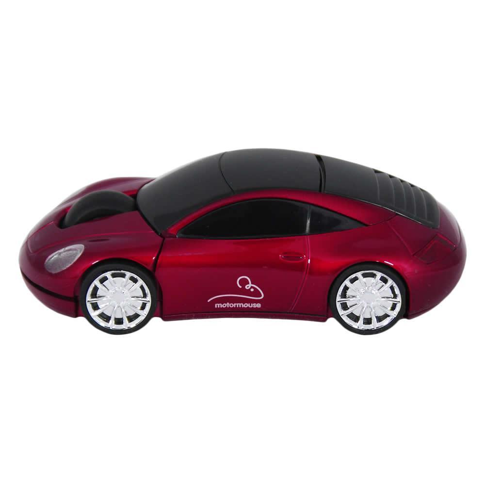 Foto MotorMouse Motor Car Red Wireless USB Computer Mouse