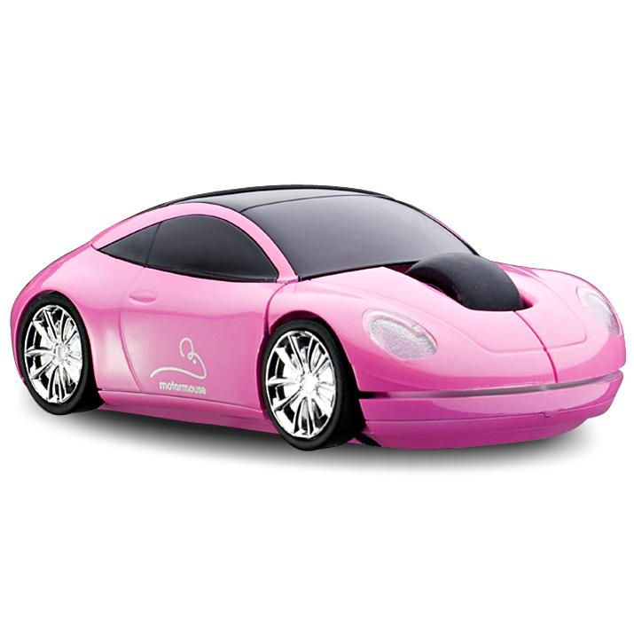 Foto MotorMouse Motor Car Wireless Computer Mouse - Pink