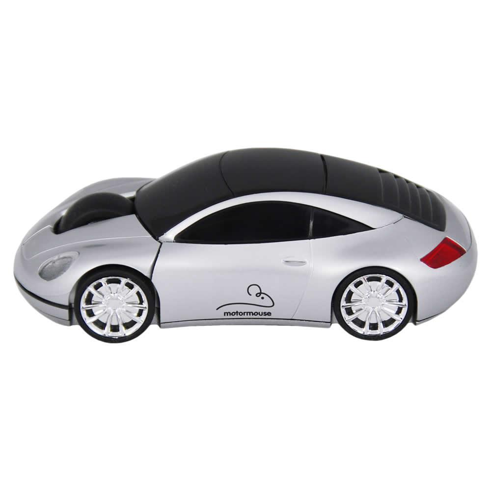 Foto MotorMouse Motor Car Wireless Computer Mouse - Silver