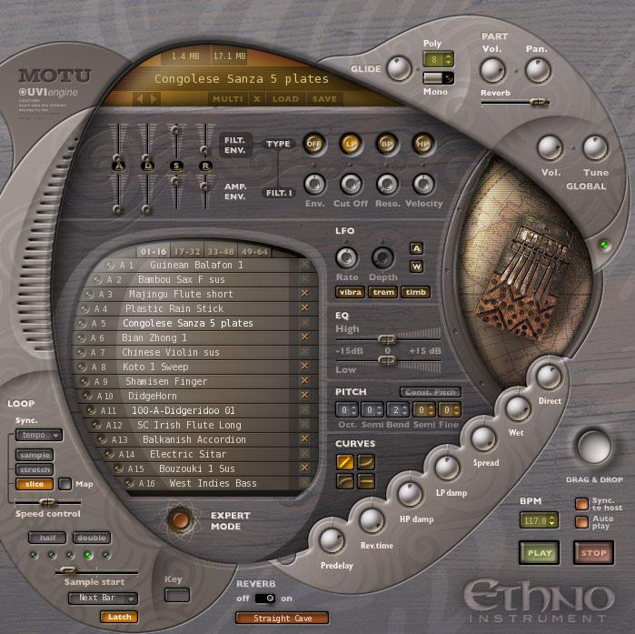 Foto Motu Ethno Instrumento Virtual Sonidos Etnicos. Outlet