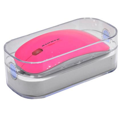 Foto Mouse wireless kloner vuelo cristal rosa p/n:krw202