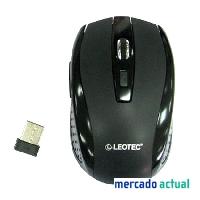 Foto mouse wireless leotec 1600dpi 2.4ghz color negro