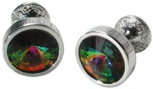 Foto Mousie Bean Crystal Goblet Cufflinks - Green