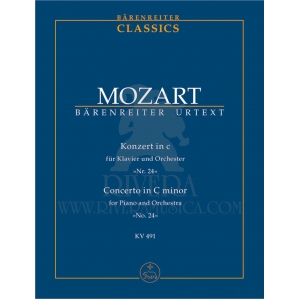 Foto Mozart, wa- concierto piano kv.491 do mayor n.24 - partitura de bolsillo
