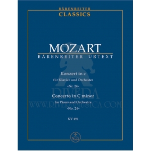 Foto Mozart, wa- concierto piano kv.491 do mayor n.24 - partitura de bolsillo