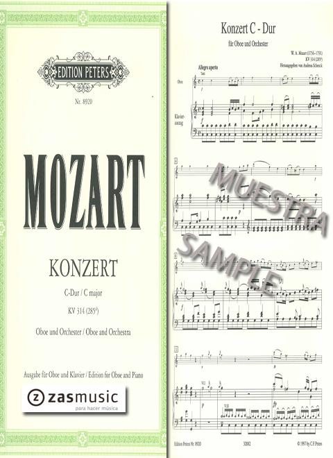Foto mozart, wolfgang amadeus (1756-1791): konzert c-dur oboe und