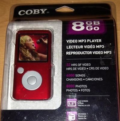 Foto mp4 coby 8 gb mp555-8g -radio fm-mp3-1,5