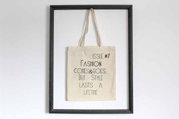 Foto MR SHOES Fashion Text Canvas Tote Bag BLACK Size: one