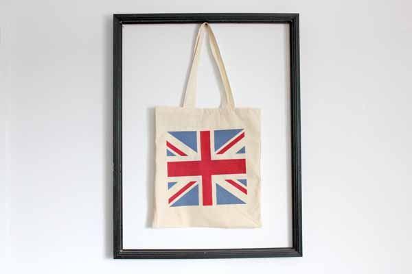 Foto MR SHOES Union Jack Canvas Shopping Bag Size: one
