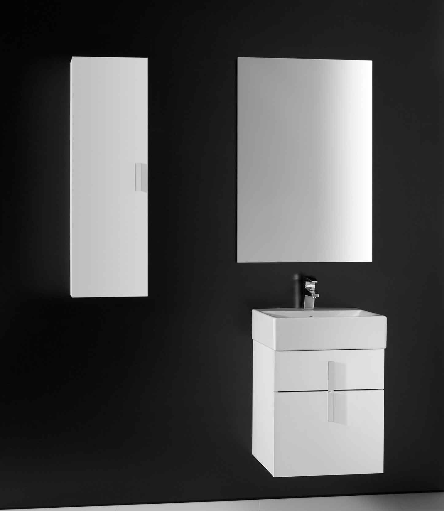 Foto Mueble de baño Diverta 75 de Roca en color blanco brillo