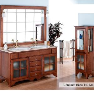 Foto Mueble de baño rustico cruz 140 cm