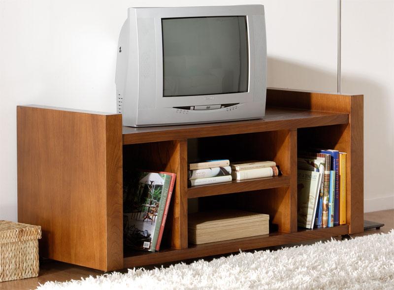 Foto Mueble TV 4 Huecos con Ruedas