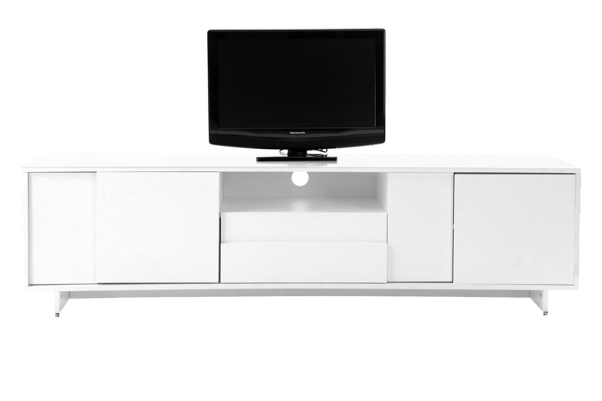 Foto Mueble TV de diseño blanco opaco KELIO