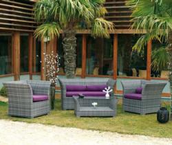 Foto muebles jardin terraza rattan confort