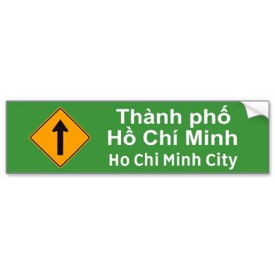 Foto Muestra de la carretera de Ho Chi Minh City (Saigo Etiqueta De...