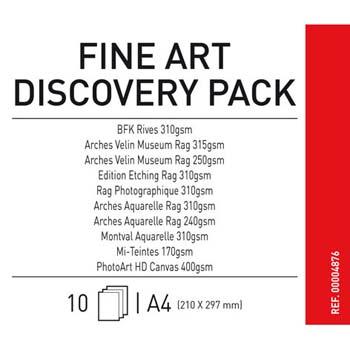 Foto Muestras papel canson a4 fine art discovery pack (10h)
