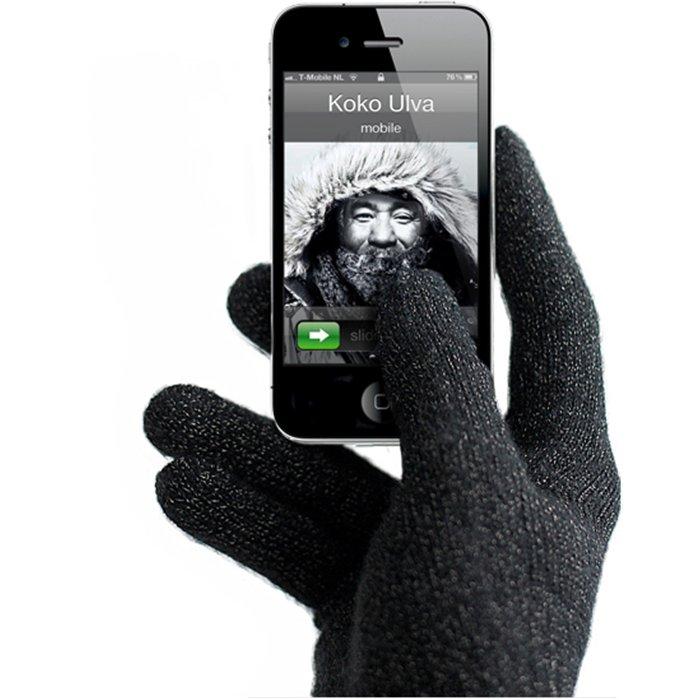 Foto Mujjo Touchscreen Guantes iPhone, iPad y iPod Negro (Talla S/M)