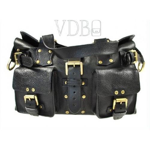 Foto Mulberry Leather Shoulder Black Gold Bag