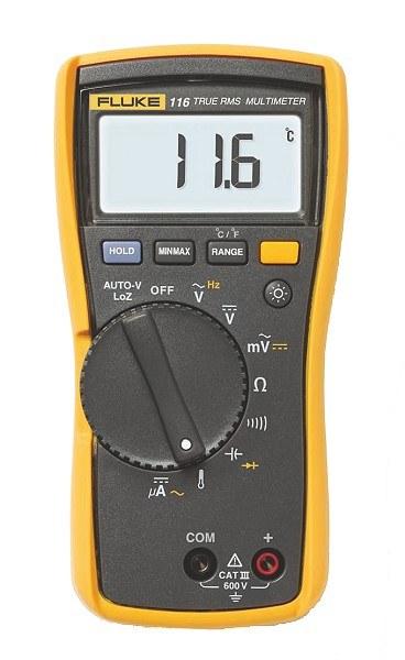 Foto Multímetro fluke 116 con medida de temperatura y microamperios