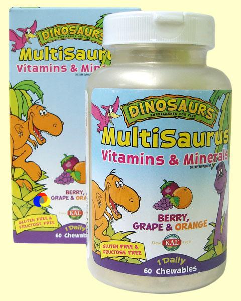 Foto Multi Saurus - Kal Laboratorios - 60 comprimidos masticables [021245121480]